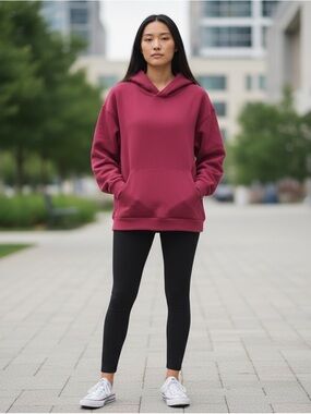 🆕 Lululemon Deep Pink Steady State Hoodie Men’s L Women’s XL 🆕